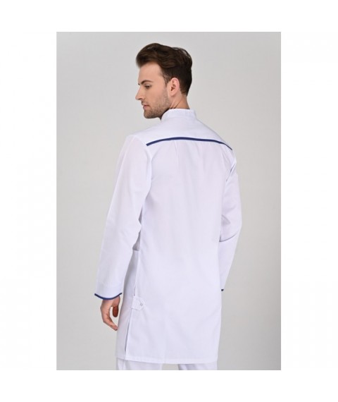 Medical gown Oslo White-blue electric 52