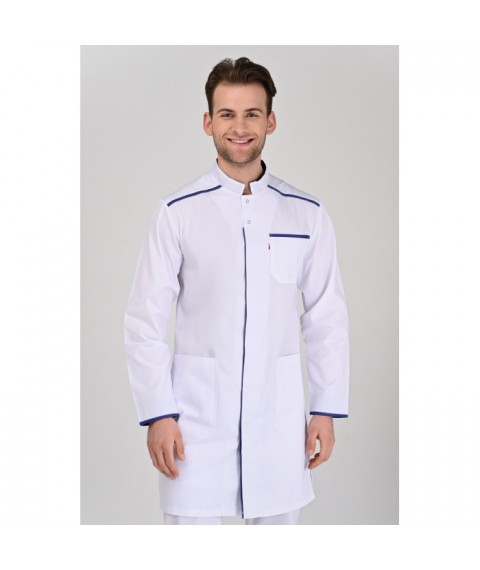 Medical gown Oslo White-blue electric 66