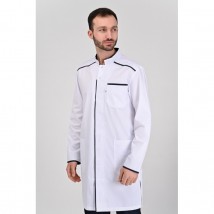 Medical gown Oslo White/Dark Blue 46