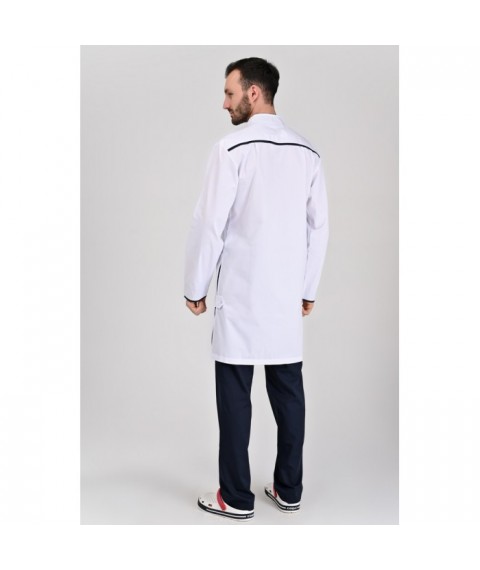 Medical gown Oslo White/Dark Blue 54