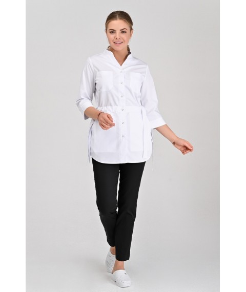 Medical jacket Normandy 3/4, White 48