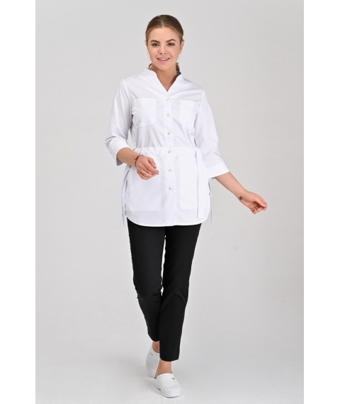 Medical jacket Normandy 3/4, White 54
