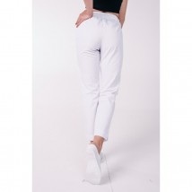 Women's medical pants 7/8, White 50