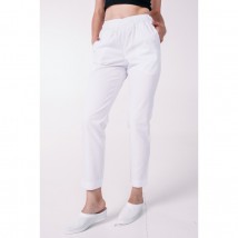 Women's medical pants 7/8, White 52