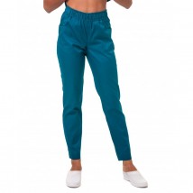 Women's medical pants 7/8, Sea wave 48