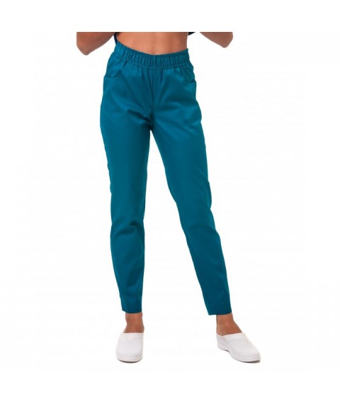 Women's medical pants 7/8, Sea wave 48