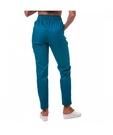 Women's medical pants 7/8, Sea wave 48