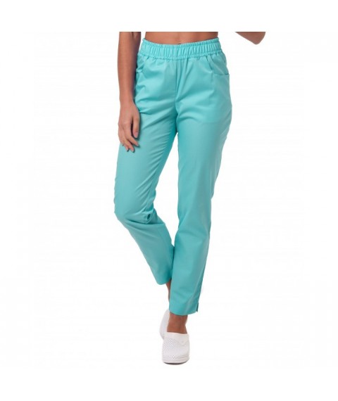 Women's medical pants 7/8, Mint 54