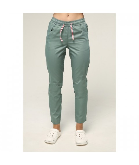 Women's medical pants 7/8, Oliva 58