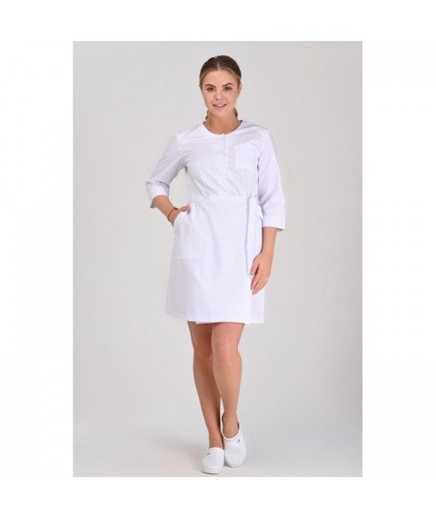 Women's medical gown California, White 3/4 42