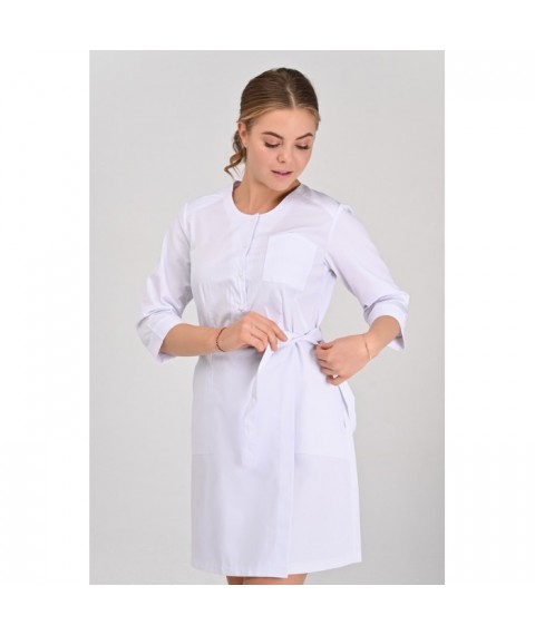 Women's medical gown California, White 3/4 42