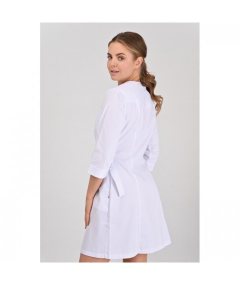 Women's medical gown California, White 3/4 42