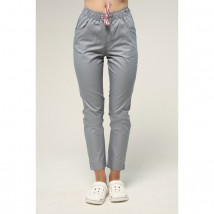 Women's medical pants 7/8, Light gray 56