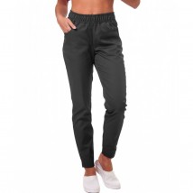 Women's medical pants 7/8, Dark gray 62