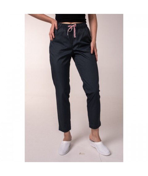 Women's medical pants 7/8, Dark blue 44