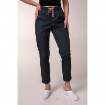 Women's medical pants 7/8, Dark blue 50
