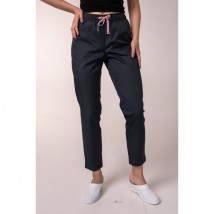 Women's medical pants 7/8, Dark blue 56