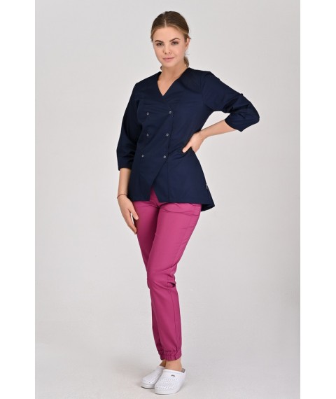 Medical jacket Tuscany 3/4, Dark blue 64