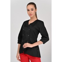 Medical jacket Tuscany 3/4, Black 44