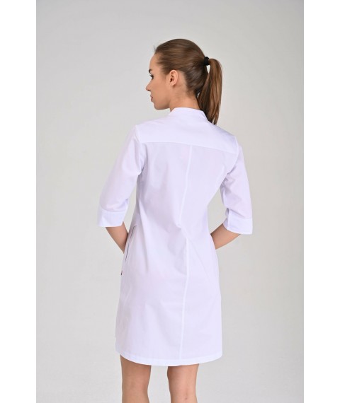 Women's medical gown Nevada White, 3/4 50