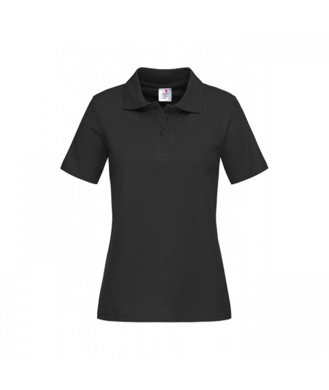 T-shirt Polo Women, Black XL