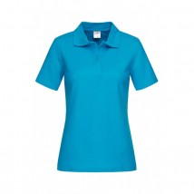 T-shirt Polo Women, turquoise, M