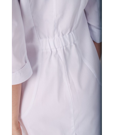 Medical gown Arizona, White (white button) 3/4 42