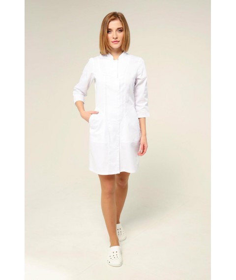 Medical gown Virginia, White 3/4 46