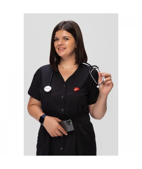 Medical thin gown Salamanca, Black 42