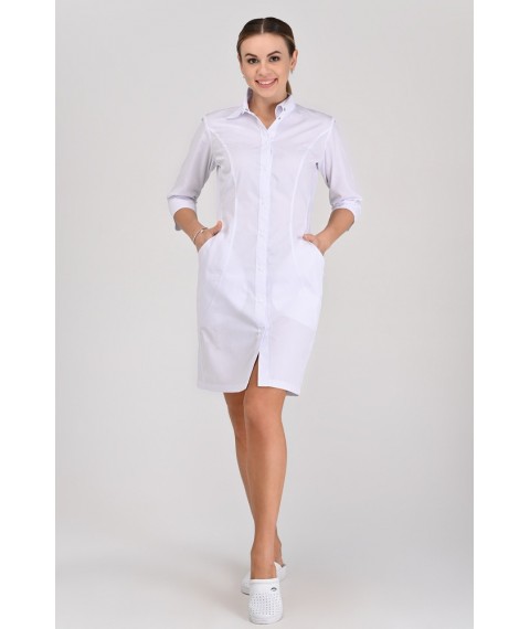 Women's medical gown Philadelphia White 3/4 50