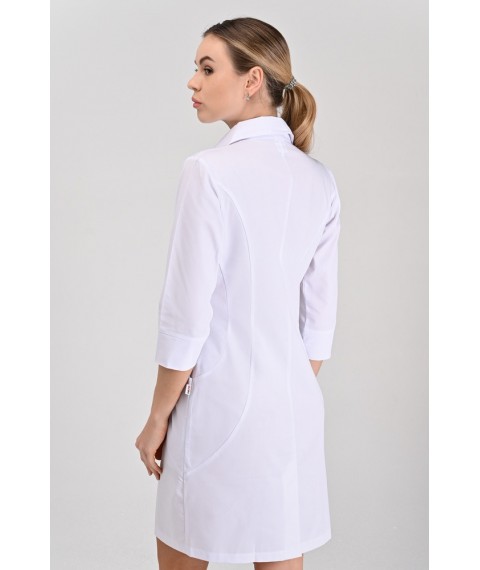 Women's medical gown Philadelphia White 3/4 50