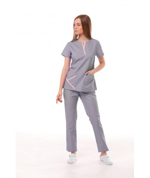 Medical suit Turin Light Grey/Powder 44