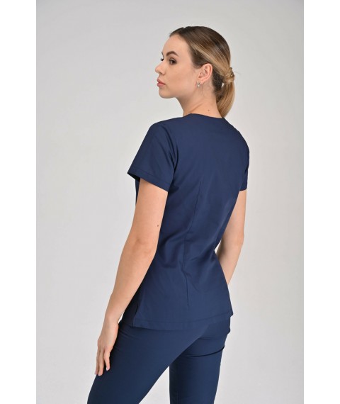 Medical suit Turin, Dark blue/Sky 54