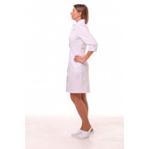 Medical gown Arizona, White (white button) 3/4 62