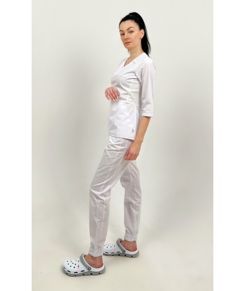 Medical suit Celeste, White 3/4 44