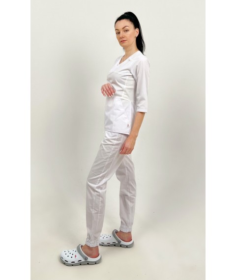 Medical suit Celeste, White 3/4 50