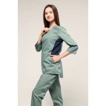 Medical suit Celeste, Olive/dark blue 3/4 46