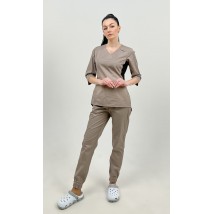 Medical suit Celeste, dark cappuccino black 3/4 52