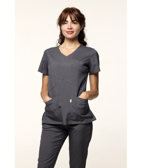 Medical stretch suit Ankara, graphite 44