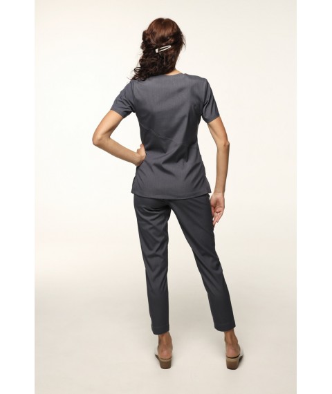 Medical stretch suit Ankara, graphite 44