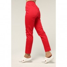 Women's medical pants 7/8, Red 54, Scarlet
