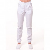 Medical pants Parma for women, White 44, White