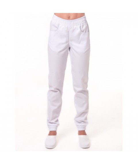 Medical pants Parma for women, White 48, White
