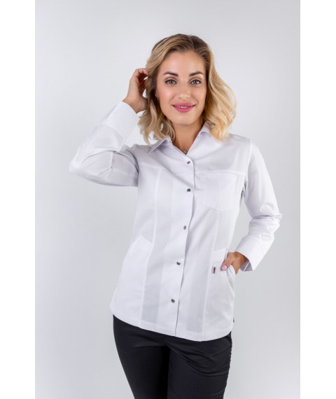 Medical jacket Dominica, White 50