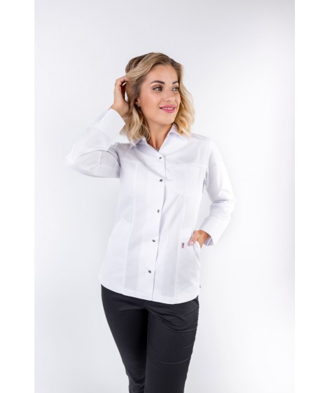 Medical jacket Dominica, White 50