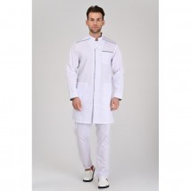 Medical gown Oslo White-gray check