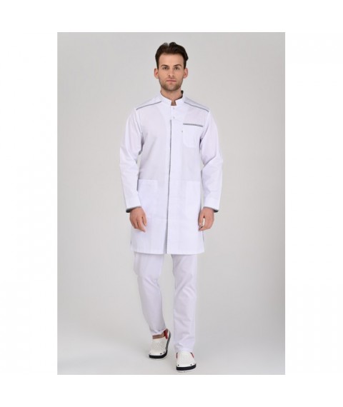 Medical gown Oslo White-gray checkered 62