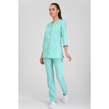 Medical jacket Alanya (button) 3/4, Mint 42