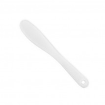 Large plastic spatula for cosmetologist