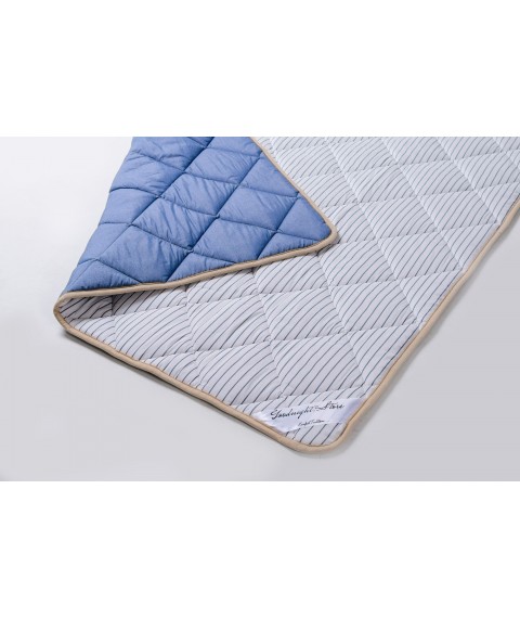Blanket Goodnight.Store All-season: 180x200 cm color Blue / White in stripes